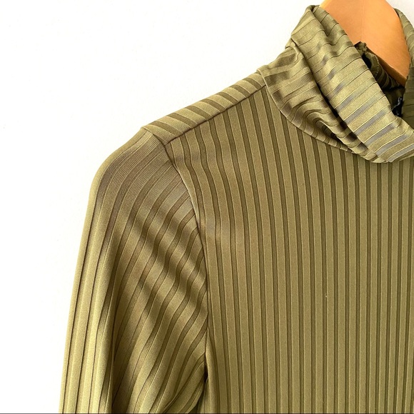 MARCIANO | Olive Green Turtleneck Dress - Picture 5 of 9